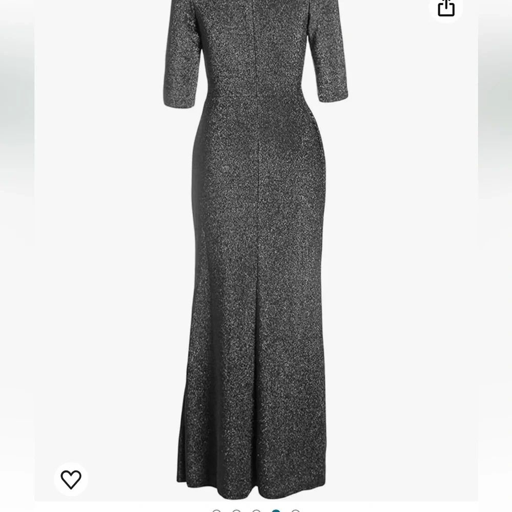 Gray maxi Occassion Dress - Picture 13 of 15